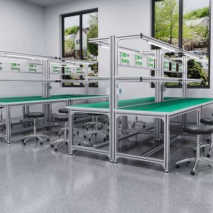 Bàn Thao Tác Công Nghiệp – Bàn Làm Việc Tiêu Chuẩn Cho Dây Chuyền – Tải Trọng 300kg